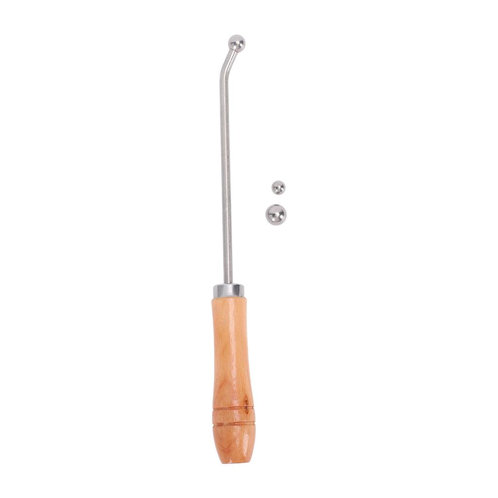 Trombone Horn Dent Repair Roller Tool Alloy Dent Fixer Comfortable Handle with Metal Balls for Trumpet Saxophone