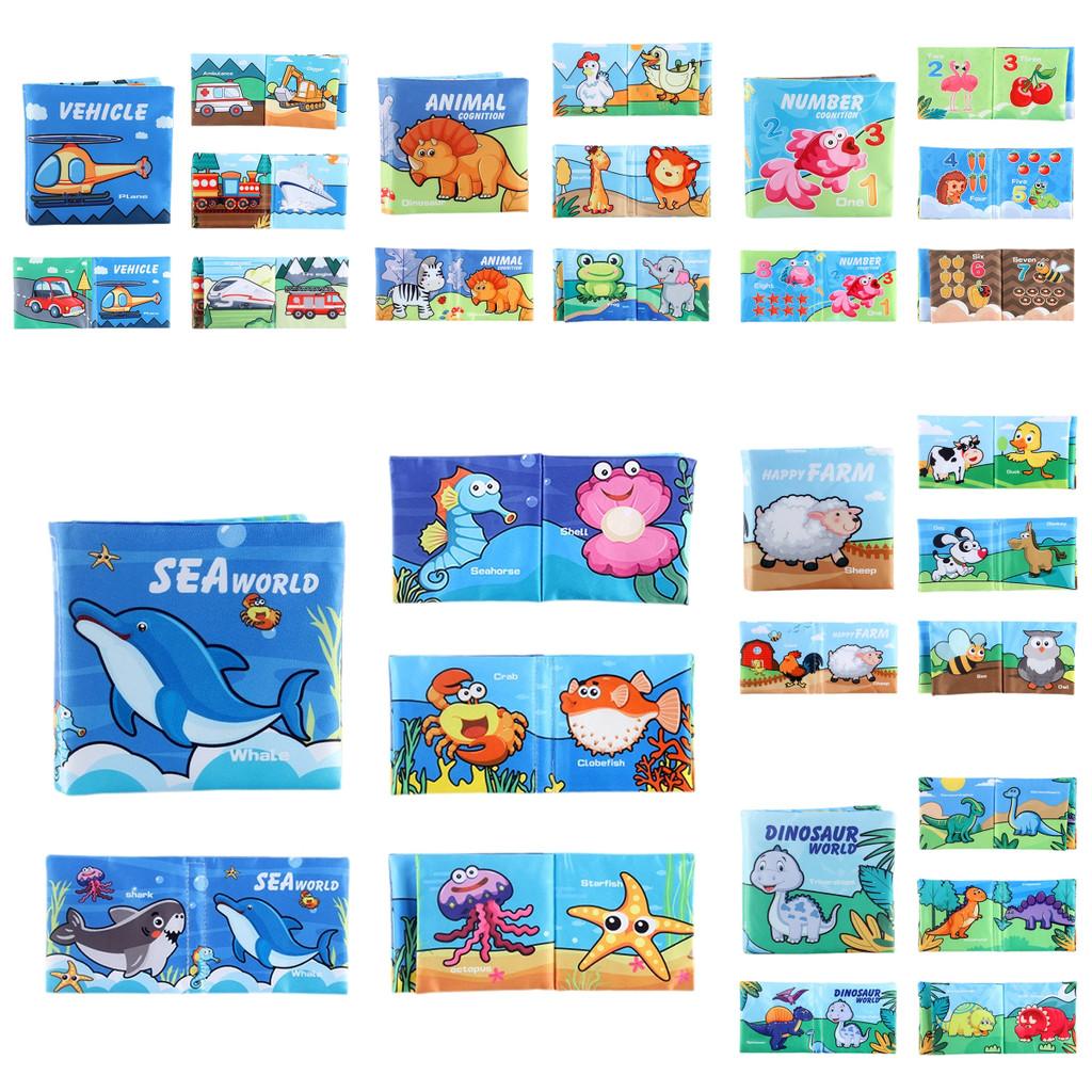 Soft Baby Cloth Book 0-3 Years Old Tear-proof Early Educational Toy With Sound Paper For Infant Toddler