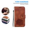For Xiaomi Redmi Note 13 4G Wallet Case Lotus Pattern Leather Protective Phone Cover