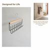 Wooden Multifunctional Hat Display Rack with Hooks Modern Organizer for Coats Clothes Entryway Hallway and Store Decor
