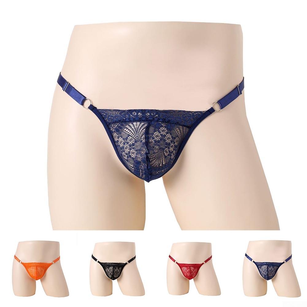 Underwear Lace Thongs Briefs Bulge Pouch G-String Low Waist