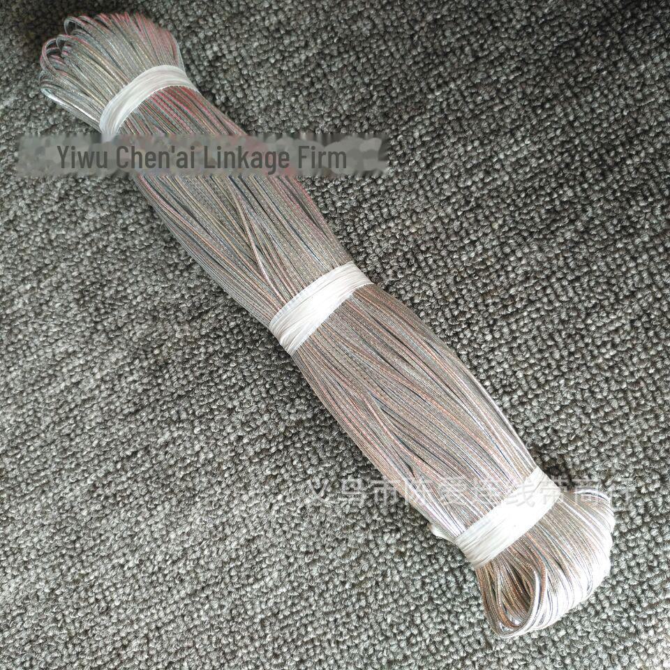 1.5mm Wine Bottle Gift Box Decoration with Gold and Silver Elastic Binding Rope