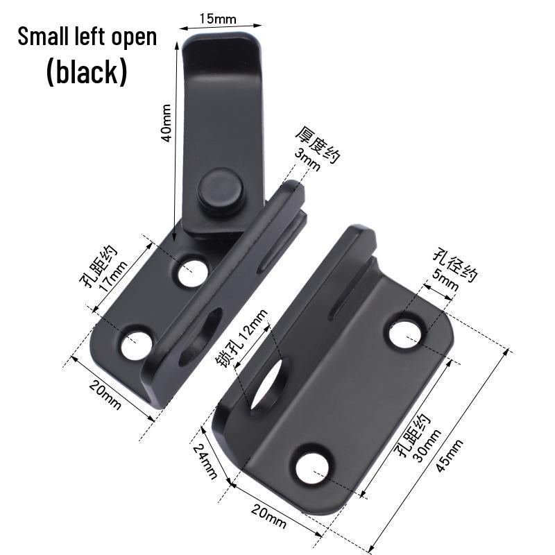 

Sukepu Противоугонный нержавеющий стальной сдвижной засов для двери и замок для левых/правых дверей