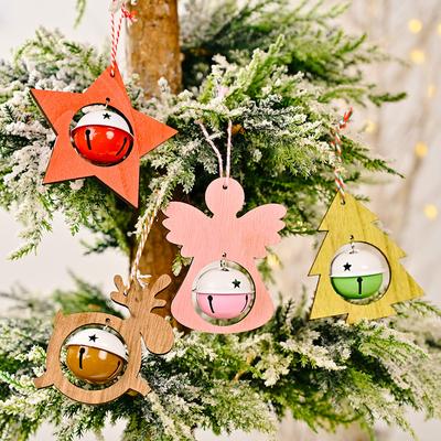 Christmas Wooden Bells Pendant