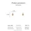 S925 Silver Heart Crystal Earrings for Women - Retro Hong Kong Style, Luxurious Fashion Trend Ear Studs