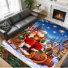 Christmas Printed Square Area Rug Soft Non Slip Floor Carpet For Bedroom Holiday Gift