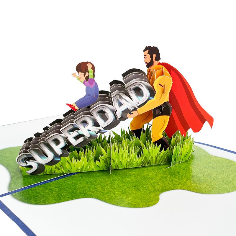 Original 3D Pop-up Father s Day Blessing Card