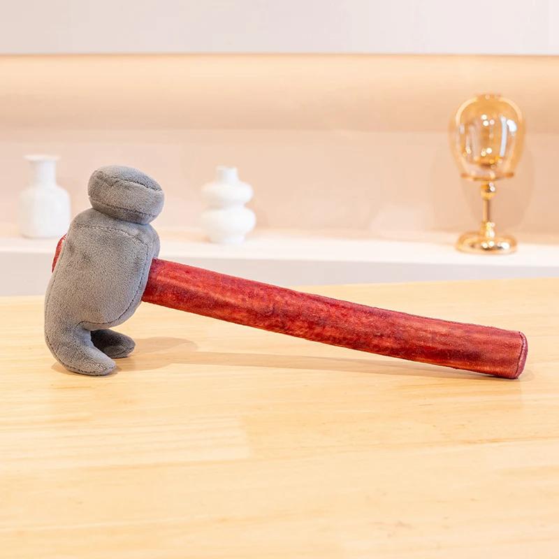 Super Cool Axe&Claw Hammer Plush Toys Cotton Stuffed Lifelike Tools Toys Funny Children Game Props Creative Home Decor