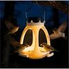 Creative Crown Bird Feeder LED Light Hanging Wild Bird Feeder Bird Food Container  Various Birds