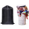 Adjustable Washing Drawstring Backpack Black Clothing Storage Bag Laundry Backpack  Camping