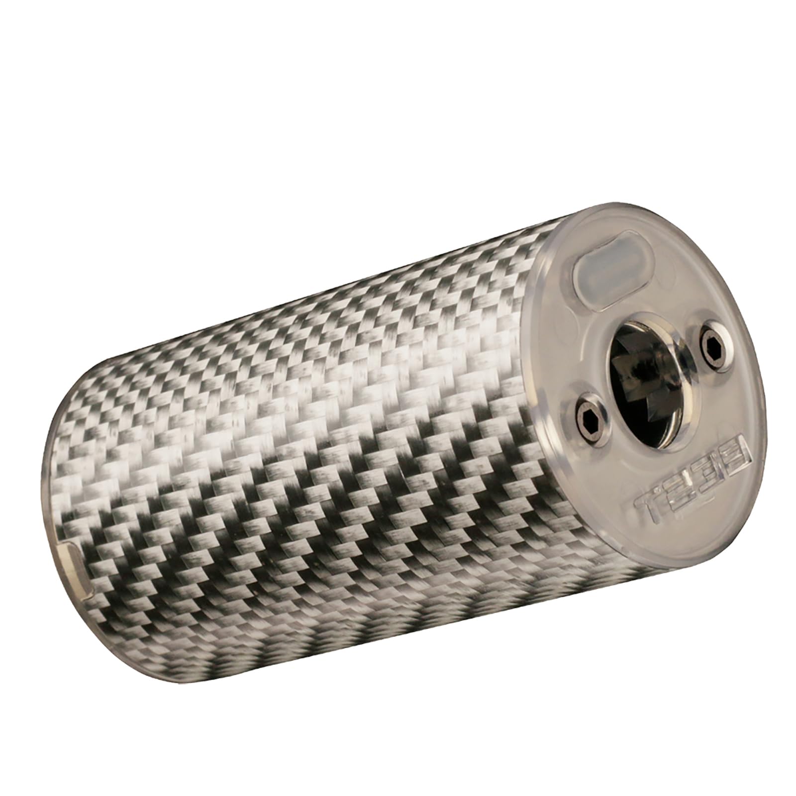 

T238 Nano Airsoft Tracer Unit, Carbon Fiber Mini Tracer Unit with 14mm CCW Thread Interface, 14mm to 11mm CCW Adapter, Silver Type-C Charging Port