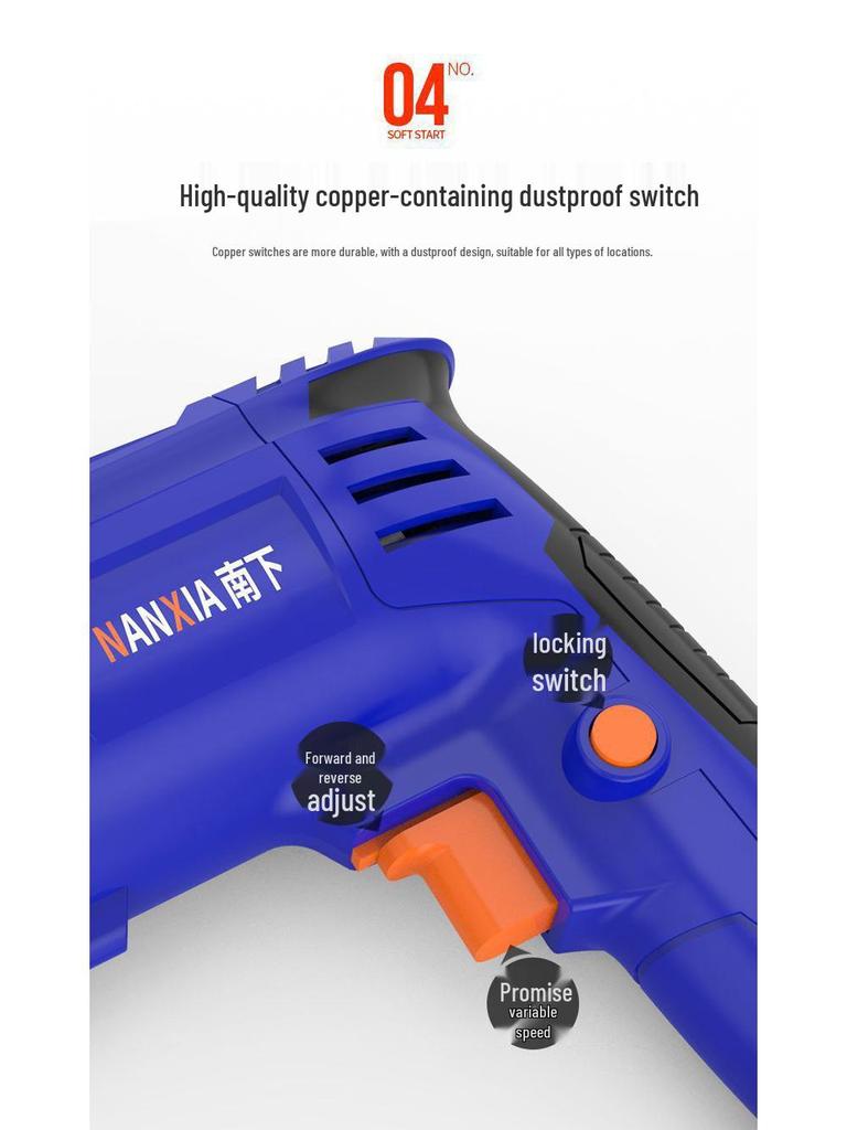 220V Household Electric Drill & Screwdriver Set