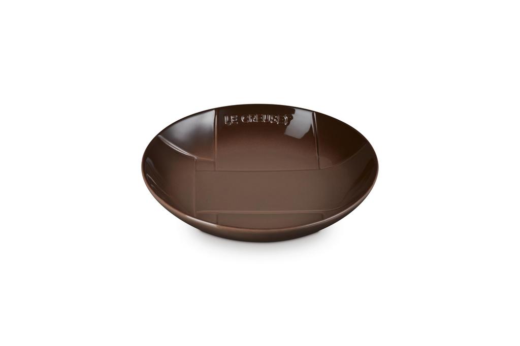 Le Creuset Deep Mesh Round Dish, 22cm, Sepia, Heat and Cold Resistant, Microwave and Oven Safe [Official Japanese Product]
