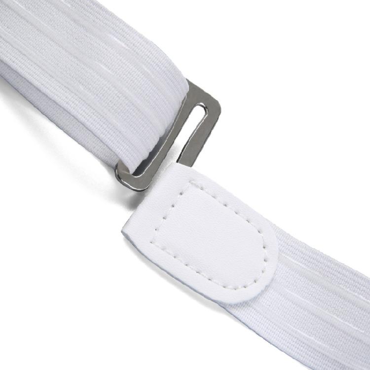 Multiuse Elastic Shirt Belt with Nonslip Designs Stretch Waist Belt Invisible for Formal Business Shirt and Daily Use