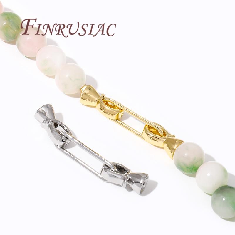 18K Real Gold Plated End Clasp For Jewelry Making,Fastener Clasps For Necklaces,Bracelets Clasp Findings DIY Accessories
