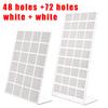 2pcs Fashion Portable Earrings Ear Studs Holder Plastic Jewelry Display Holders Earring Showcase Organizer Stand Storage Rack