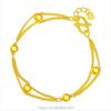 Dubai Jewelry Gold PlatedMatte Round Bead Bracelet Exquisite Craftsmanship Gold Plated Transfer Bead Bracelet Ladies Jewelry