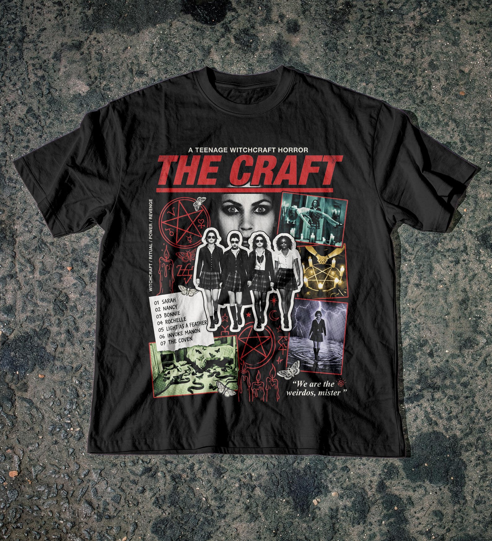 The Craft Movie Shirt, 90s Witch Horror Comfort Colors Tee, Unisex Fan Art 2XL