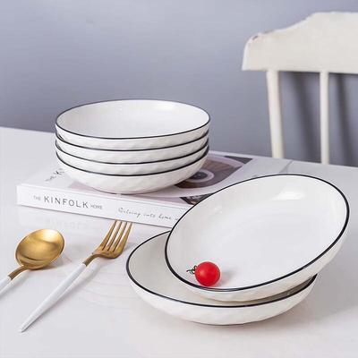 Haoya Jingdezhen Nordic Underglaze Ceramic Dinner Plate Set