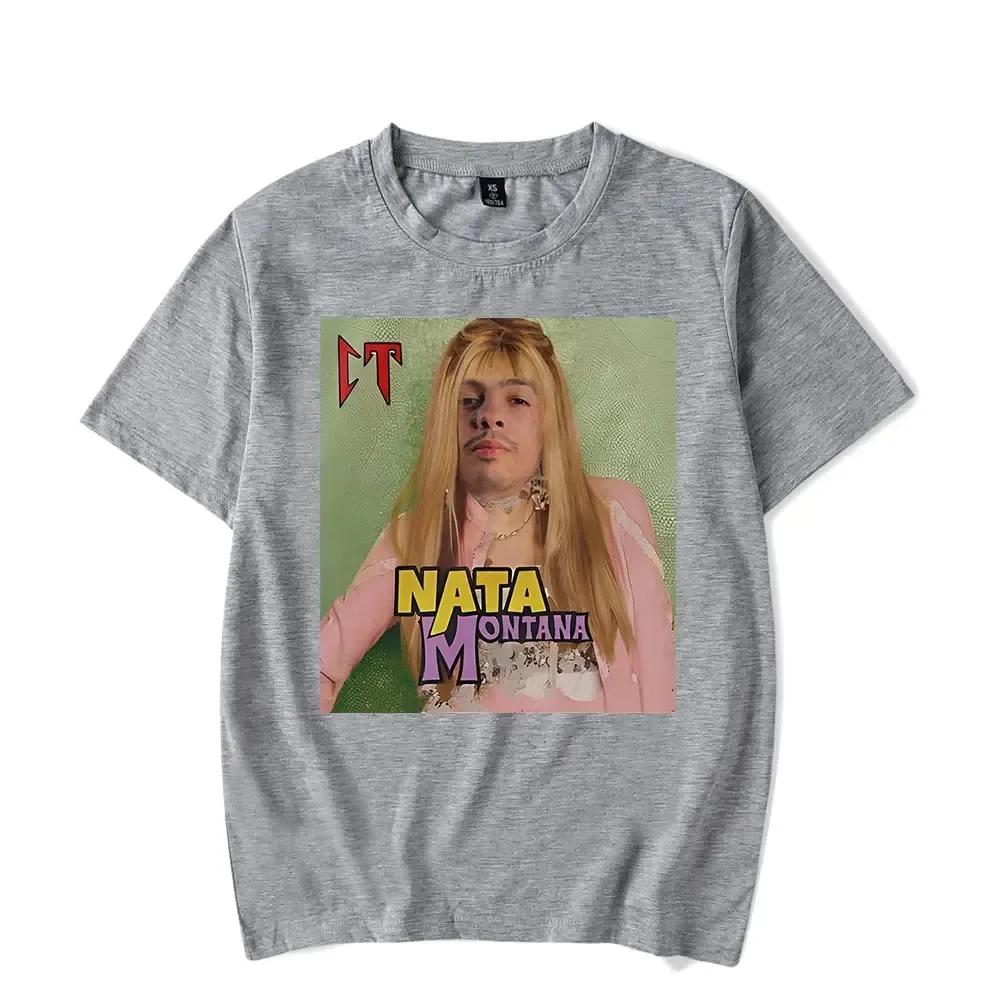 Unisex Natanael Cano Nata Montana Short Sleeve Women Tops Tee Women Unisex Crewneck Fashion T-shirt