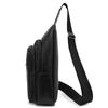 Chest Bag Vintage Soft Leather Crossbody Bag Men's Business Shoulder Bag