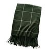 Versatile Winter Plaid Imitation Cashmere Scarf for Girls Warm Tassel  New Style Shawl for Boys