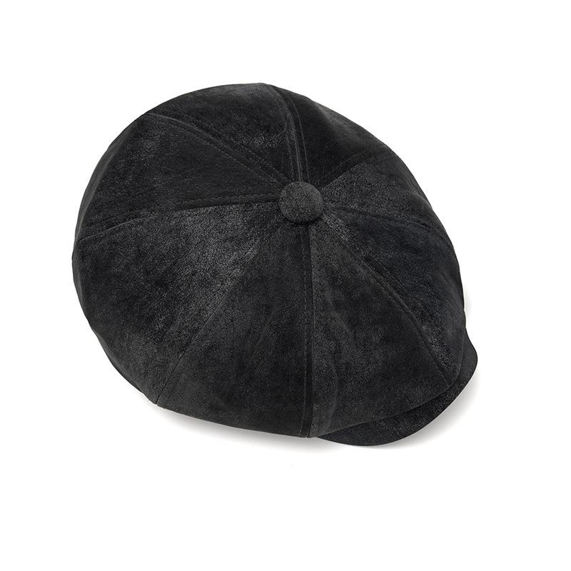 Autumn Winter Warm Beret Men Octagonal Cap British Vintage Cap Painter's Cap Newsboy Cap