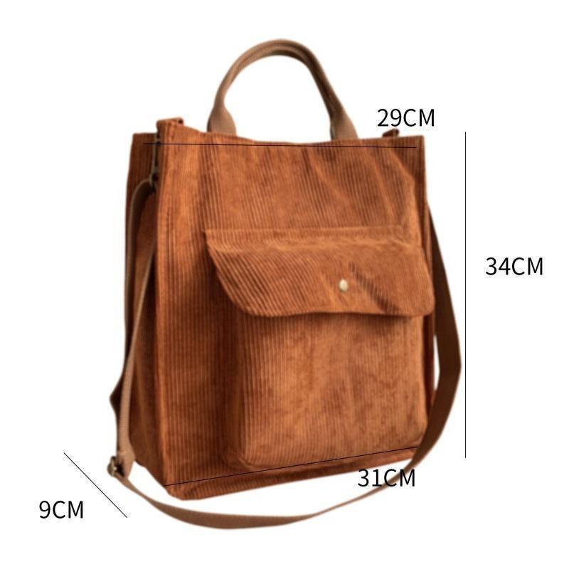 Модная женская тканевая сумка на плечо — фото 3