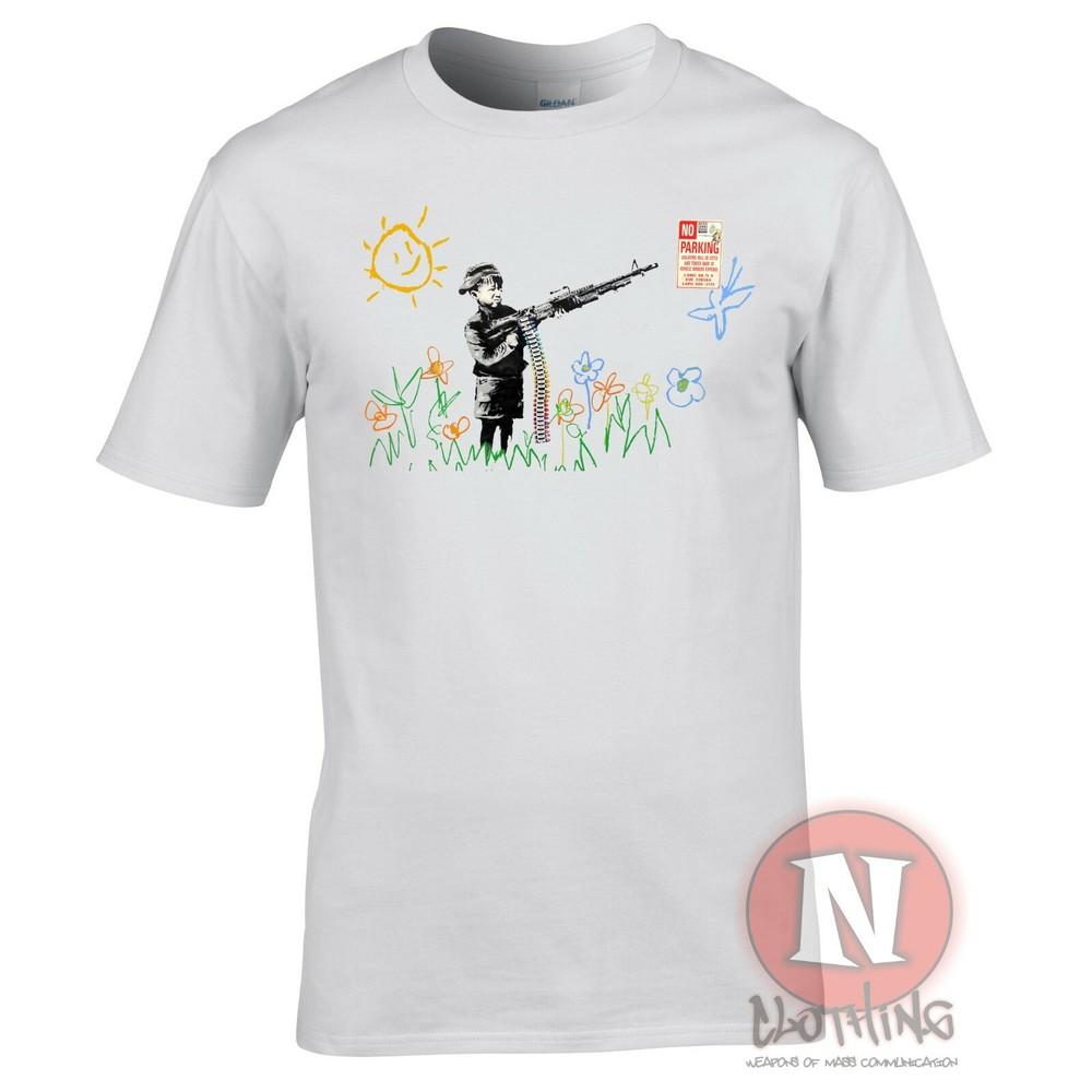 Banksy Crayon Gánster Camiseta Divertido Arte Urbano Grafiti Color The World