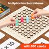 Wooden 99 Multiplication Board Montessori Arithmetic Toys Multiplication Table Math Learning Counting Teaching Aids for Kids
