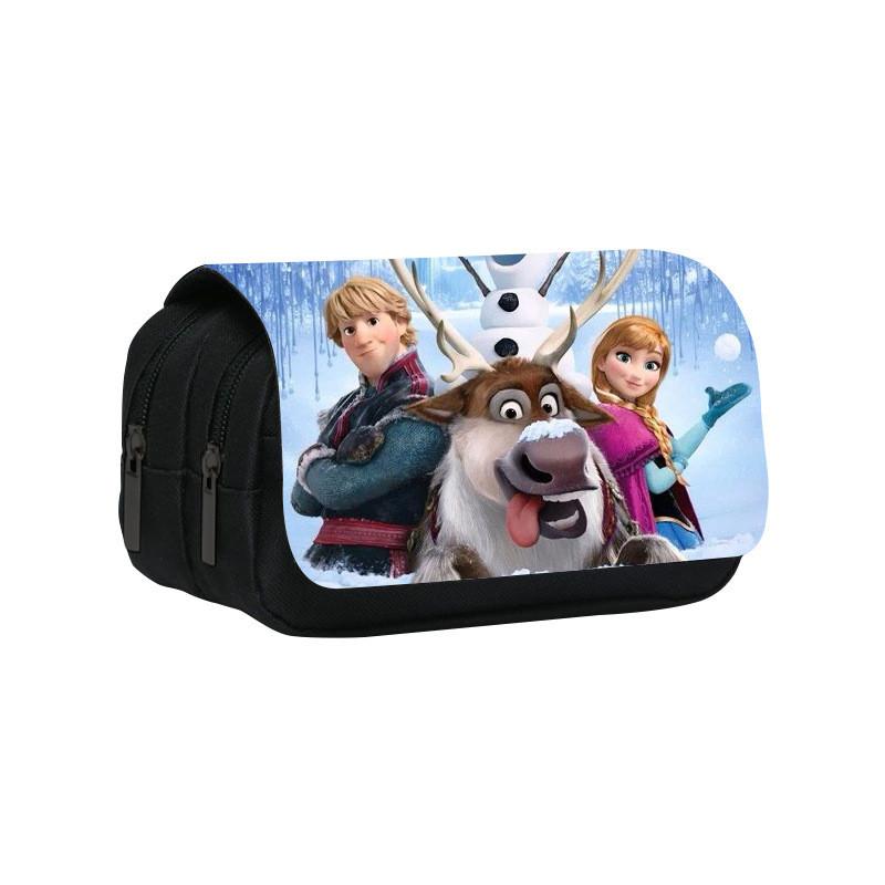 Frozen Disney Character Storage Bag Made Of Nylon With Spacious Compartments For Kids Multi