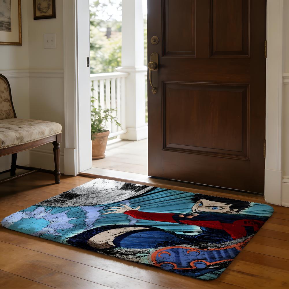 Anime BBlue Lock Fußball Bodenmatte Weiche Flanell-Absorbierende Matte Rutschfester Teppich Zuhause Schlafzimmer Badezimmer