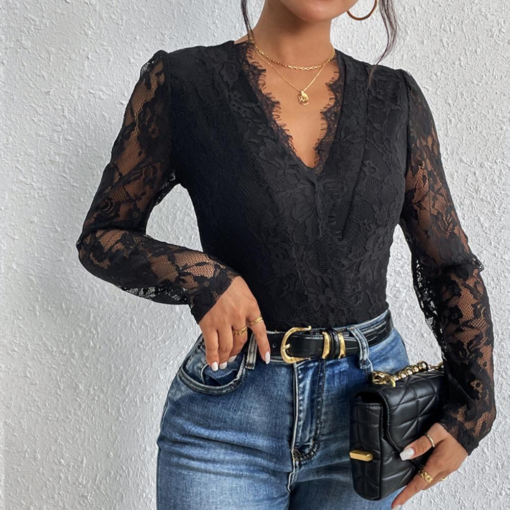 Autumn Fashion Women's Long Sleeve Bodysuit