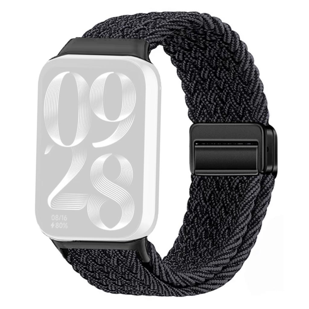 Watch Strap For Xiaomi Smart Band 9 Pro/Band 8 Pro/Redmi Watch 5/Watch 4 Magnetic Stretchy Nylon Woven Band