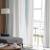Geometrischer minimalistischer Pinsel-Voile-Vorhang für Wohnzimmerfenster, Chiffon-Tüllvorhang, Küche, Schlafzimmer, Vorhänge, Heimdekoration