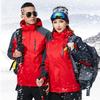 Unisex Three-in-One Windproof Winter Jacket: Breathable, Detachable, Warm, Versatile Mountaineering Coat for Couples.
