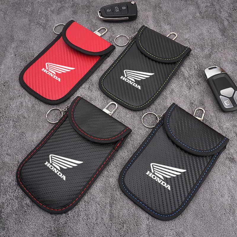 Car Key Case Signal Blocker Bag RFID Shielding Pocket For Honda CBR 125R 954 600 650F 650R 1100XX 1000F CBR 600RR 1000RR FL3