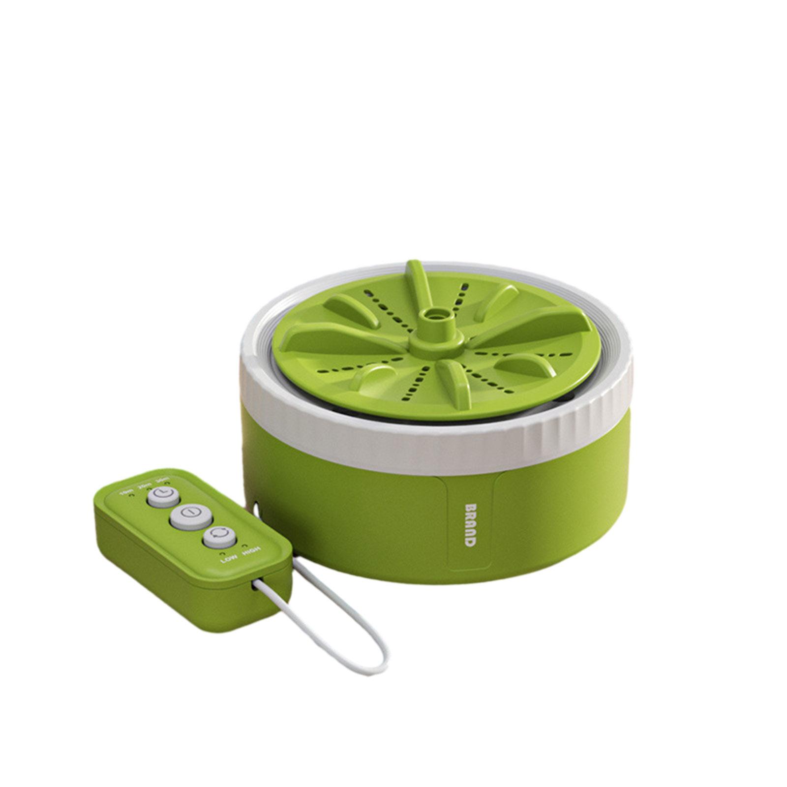 

Портативная мини-стиральная машина Эффективная турбинная стиральная машина Тихая мини-стиральная машина Удобная турбинная стиральная машина Материал АБС зелёный