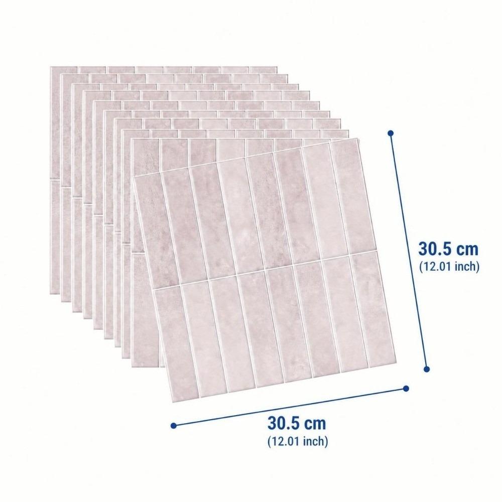 12PCS 2D Print Wall Decal Self Adhesive Cover Sheet Multi Pattern Tile Sticker  Cabinet Refit
