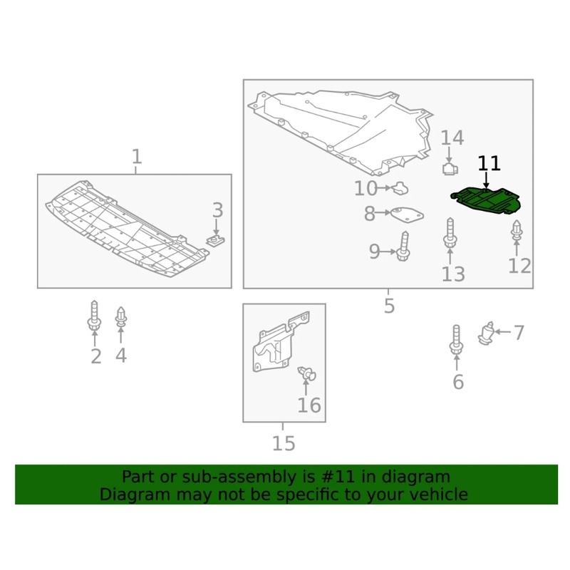 Car Under Cover Access Panel For Mazda 3 6 2014- GHR5-56-071 Car Exterior Protective Panel Repair Cover