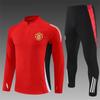 Erwachsene Kinder Manchester United Trainingsanzug Set Herren Langarm Fußballtrikot Herbst & Winter Sport Schnelltrocknend Atmungsaktiv Lässiger Anzug