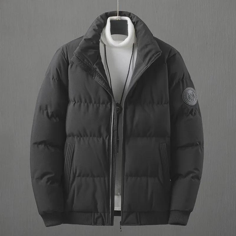 Herre Vinter Hette Bomullsjakke - Trendy Casual Kort Kåpe