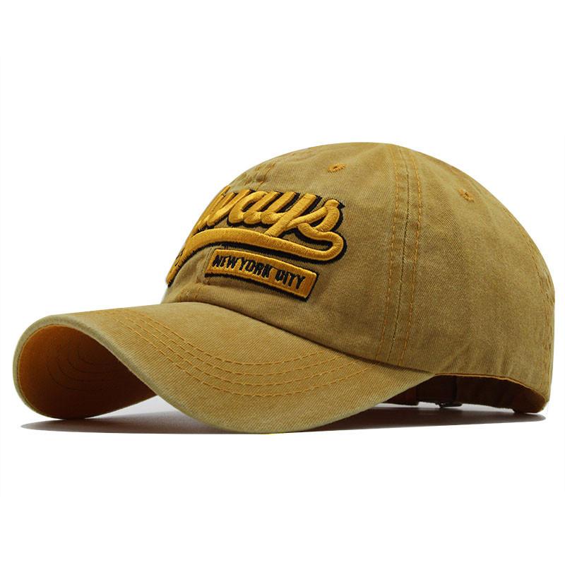 75 Number Embroidery Curved Brim Breathable UV Protection Sun Protection Cotton Baseball Cap for Couples Hip Hop