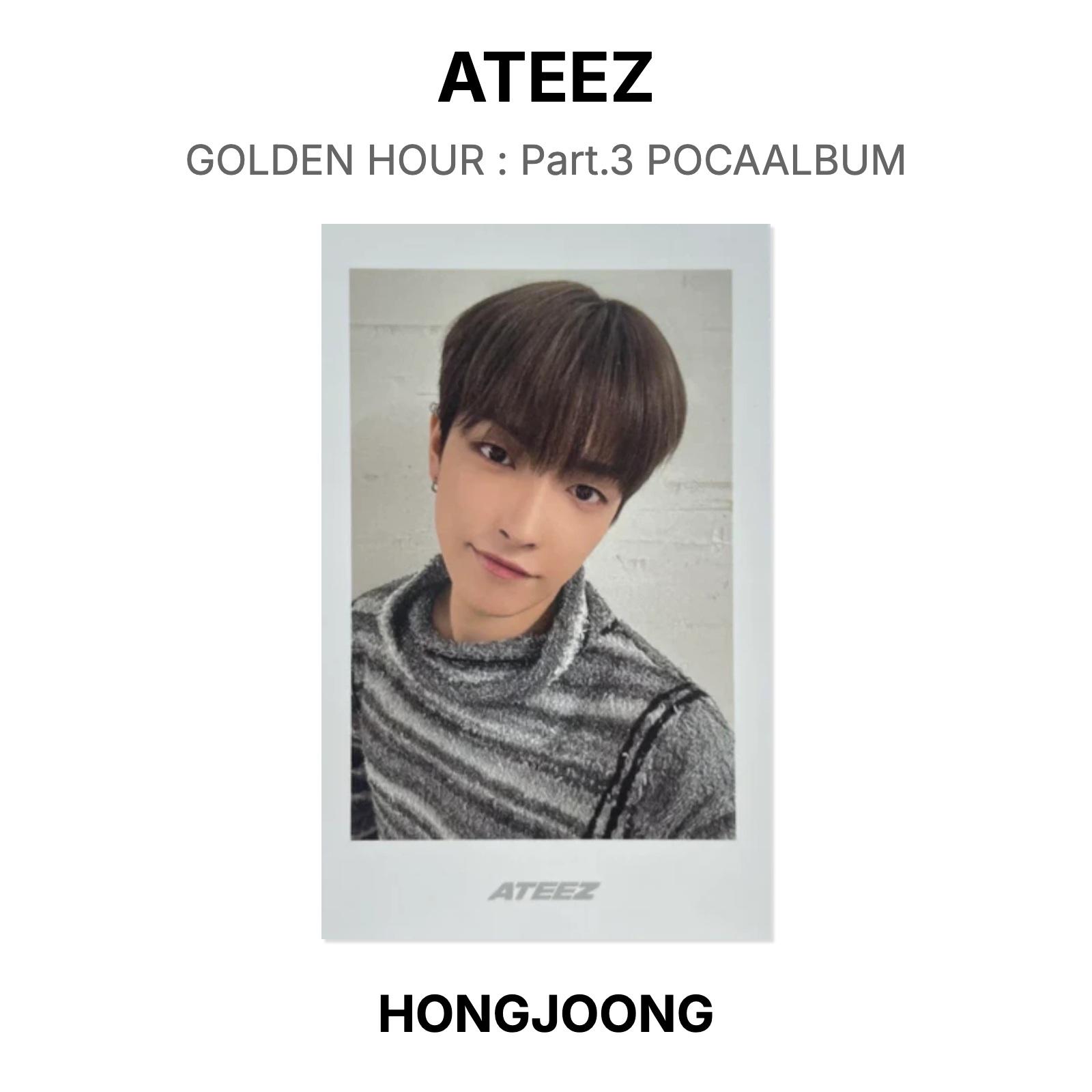 ЗОЛОТОЙ ЧАС ATEEZ : Часть 3 Официальная фотокарточка POCAALBUM HONGJOONG