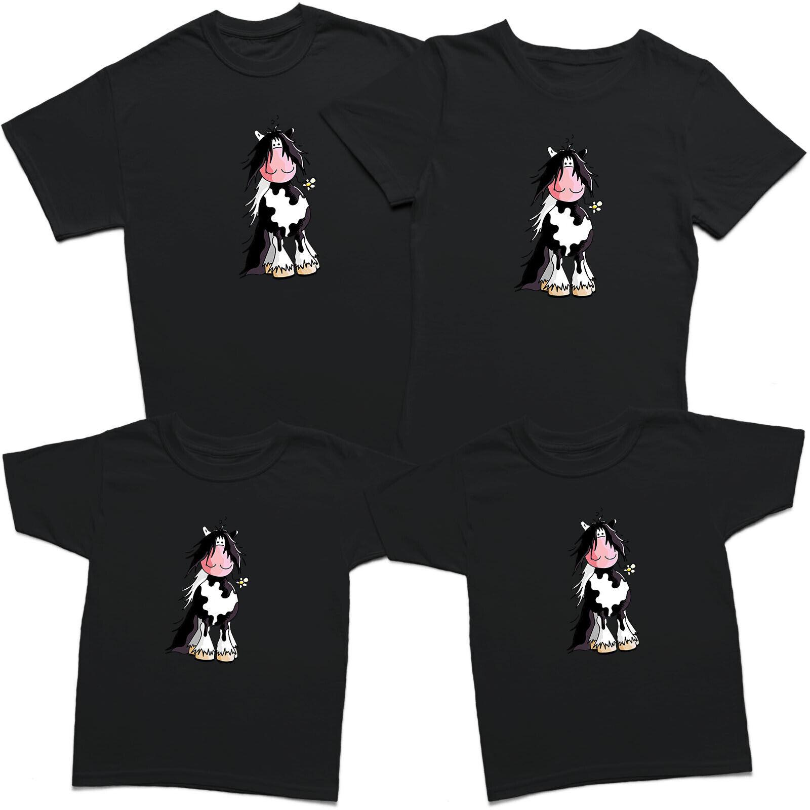 Cute Pinto Horse Mens Womens Kids T Shirt Funny Animal Horse Lovers Tee Top 4XL