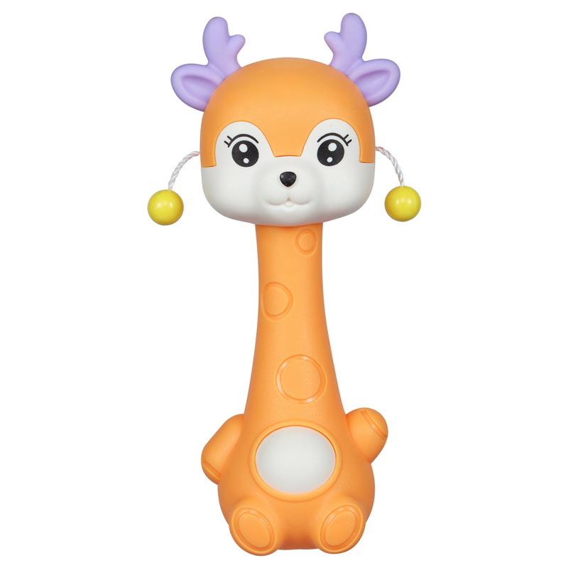 Baby Clutch Ball Rattle Fitness Soft Glue Hand Rattle, Fish Skewer Toothpaste Infant 0-1 Years Old Educational Toy