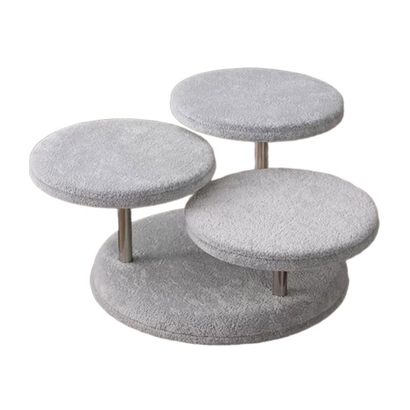 Elegant Jewelry Organizer Showcasing Accessories Fabric Material Rings Display Stand Great for Jewelers and Enthusiasts