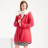 Cappotto di Cotone da Donna alla Moda Lunghezza Media con Cappuccio Invernale Caldo Plus Cappotto in Pile Cappotto di Cotone