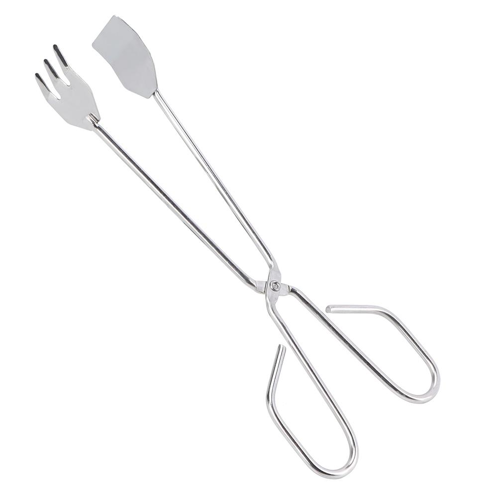 Stainless Steel Portable Long Handle BBQ Grill Food Clip Accessory Tongs Tool