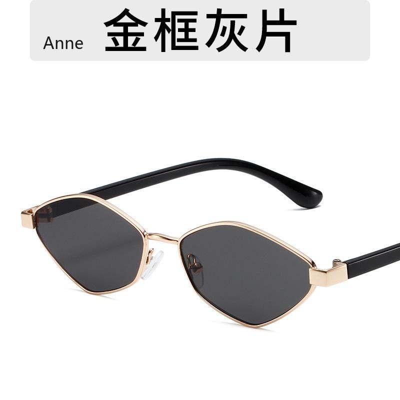 Fashion Irregular Polygon Cat Eye Sunglasses Women Retro Clear Ocean Lens Shades UV400 Trending Men Small Sun Glasses Gafas